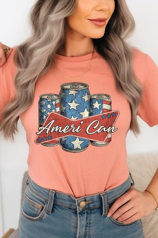 Ameri Can Graphic T Shirt - Mythical Kitty Boutique