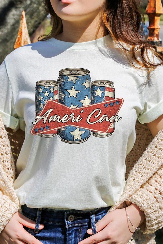 Ameri Can Graphic T Shirt - Mythical Kitty Boutique