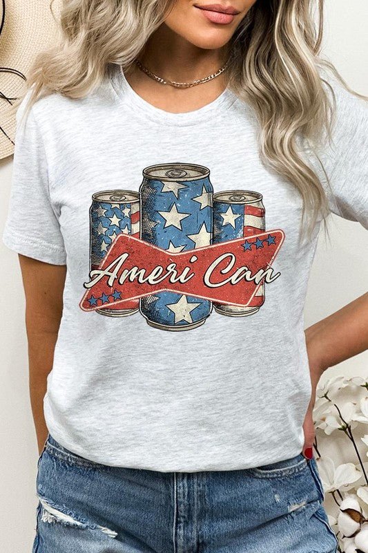 Ameri Can Graphic T Shirt - Mythical Kitty Boutique