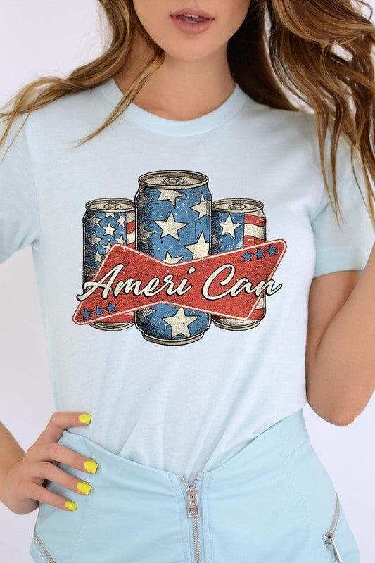 Ameri Can Graphic T Shirt - Mythical Kitty Boutique