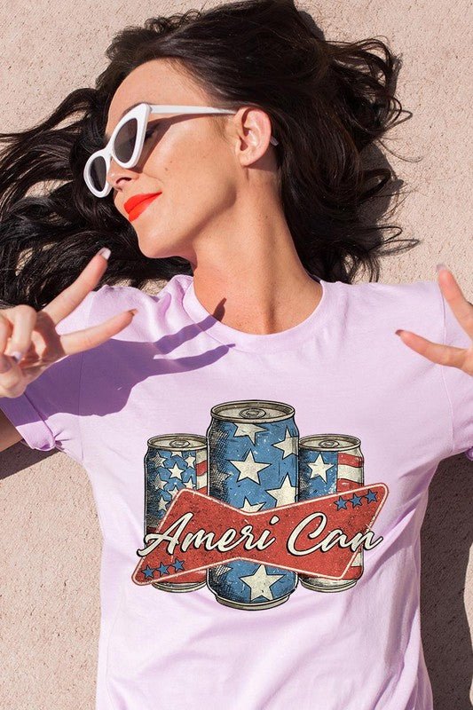 Ameri Can Graphic T Shirt - Mythical Kitty Boutique