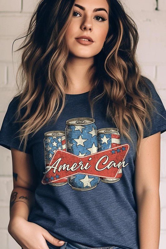 Ameri Can Graphic T Shirt - Mythical Kitty Boutique