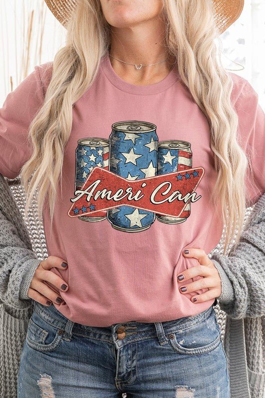 Ameri Can Graphic T Shirt - Mythical Kitty Boutique