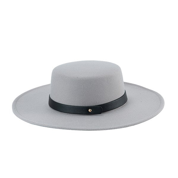 CLASSIC LEATHER BAND FEDORA - Mythical Kitty Boutique