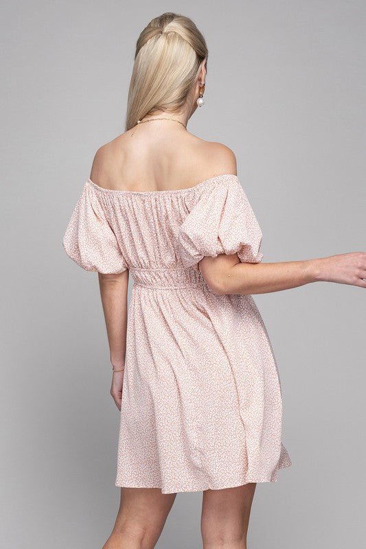 Dusty Rose Off - Shoulder Dress - Mythical Kitty Boutique