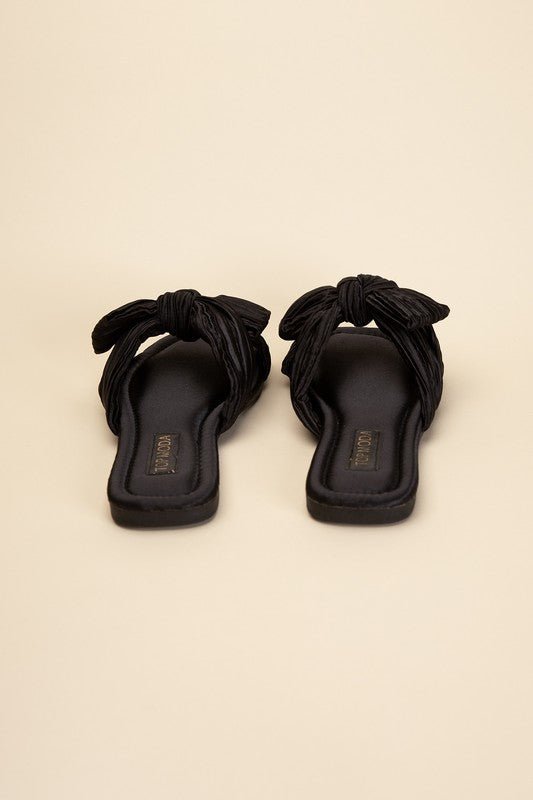 Gemma Bow Slide Sandals - Mythical Kitty Boutique