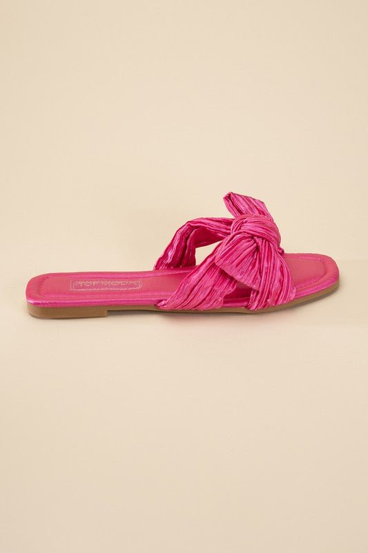 Gemma Bow Slide Sandals - Mythical Kitty Boutique