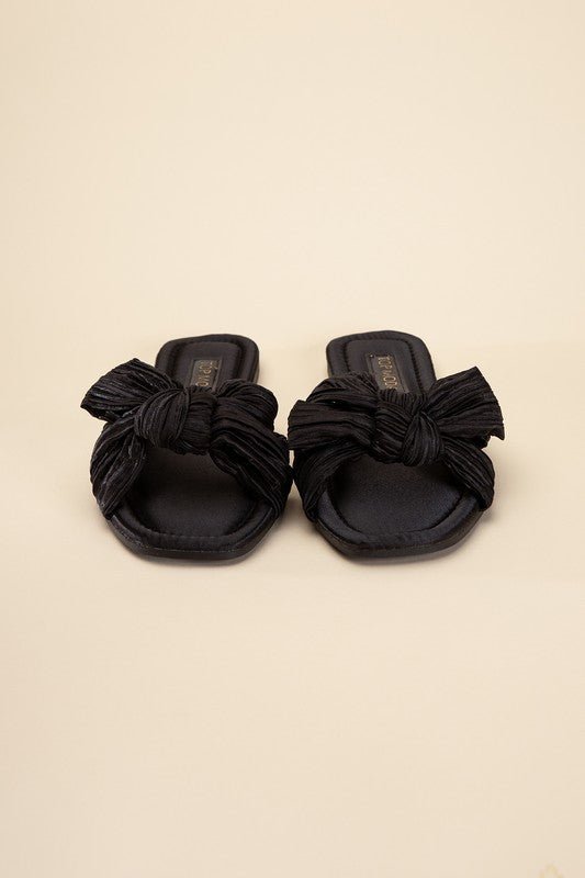 Gemma Bow Slide Sandals - Mythical Kitty Boutique