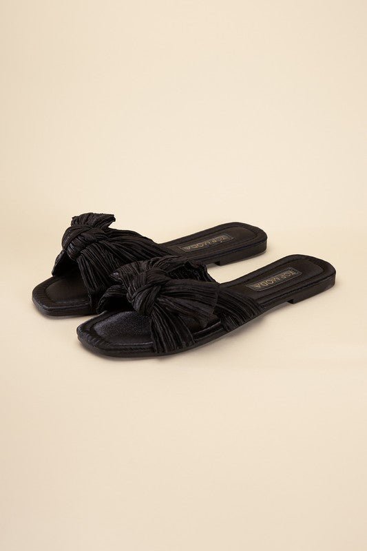 Gemma Bow Slide Sandals - Mythical Kitty Boutique