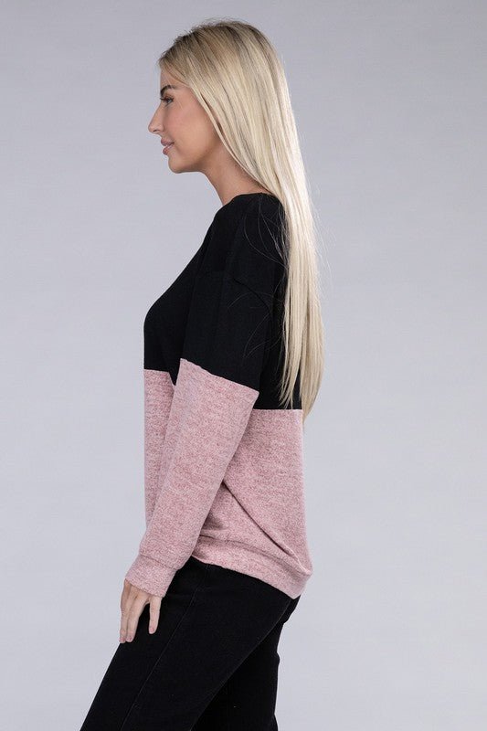 Lace Up V Neck Long Sleeve Top - Mythical Kitty Boutique