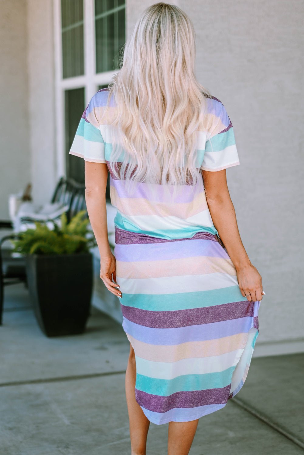 Lovely Day Striped Midi Dress - Mythical Kitty Boutique