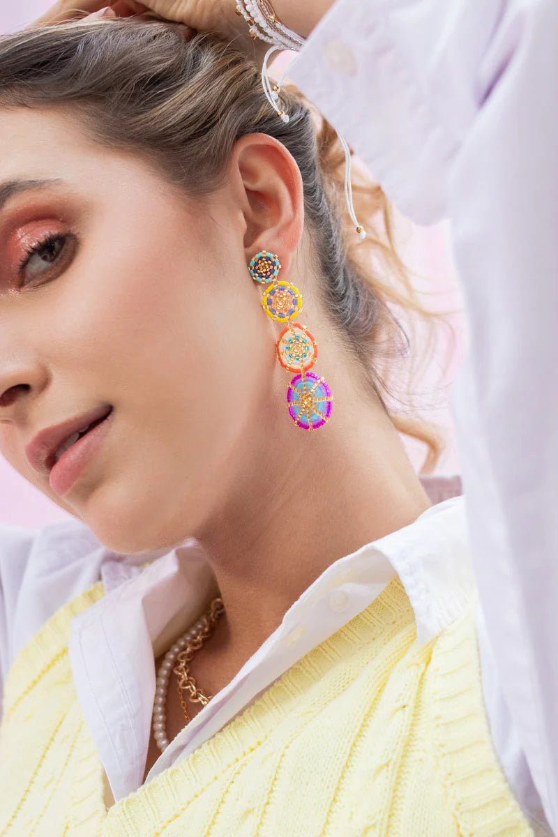 Miyuki Circle Earrings - Mythical Kitty Boutique