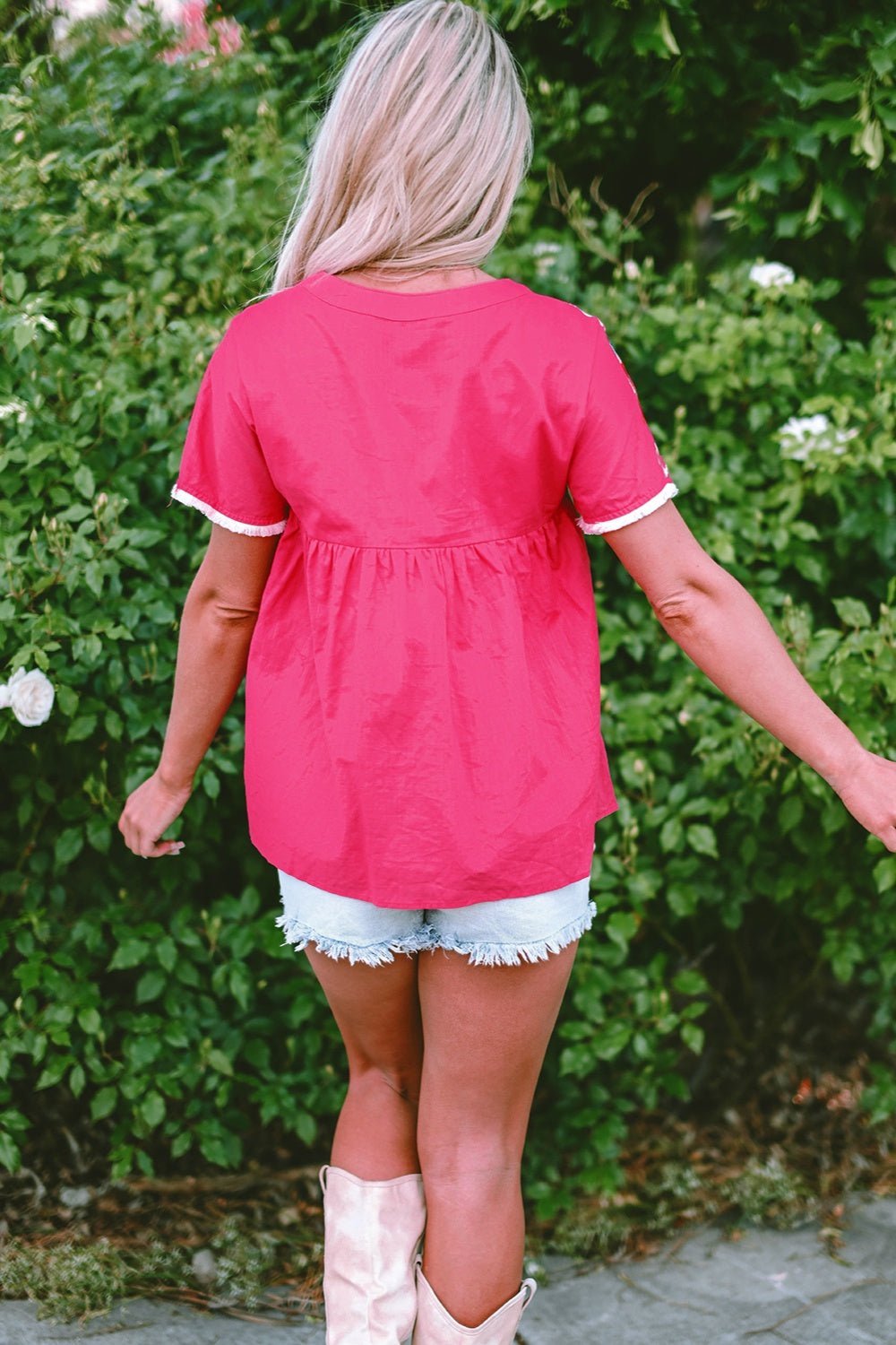 Pink Fiesta Embroidered Blouse - Mythical Kitty Boutique