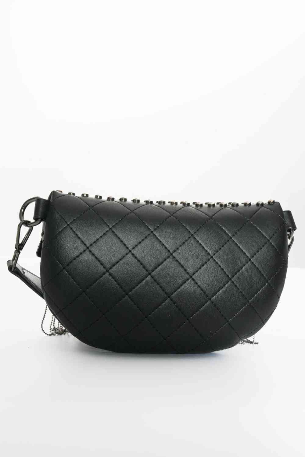 Adored Faux Leather Studded Sling Bag - Mythical Kitty Boutique