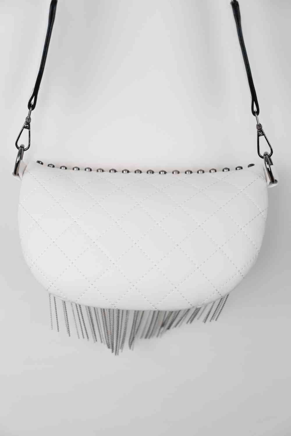 Adored Faux Leather Studded Sling Bag - Mythical Kitty Boutique