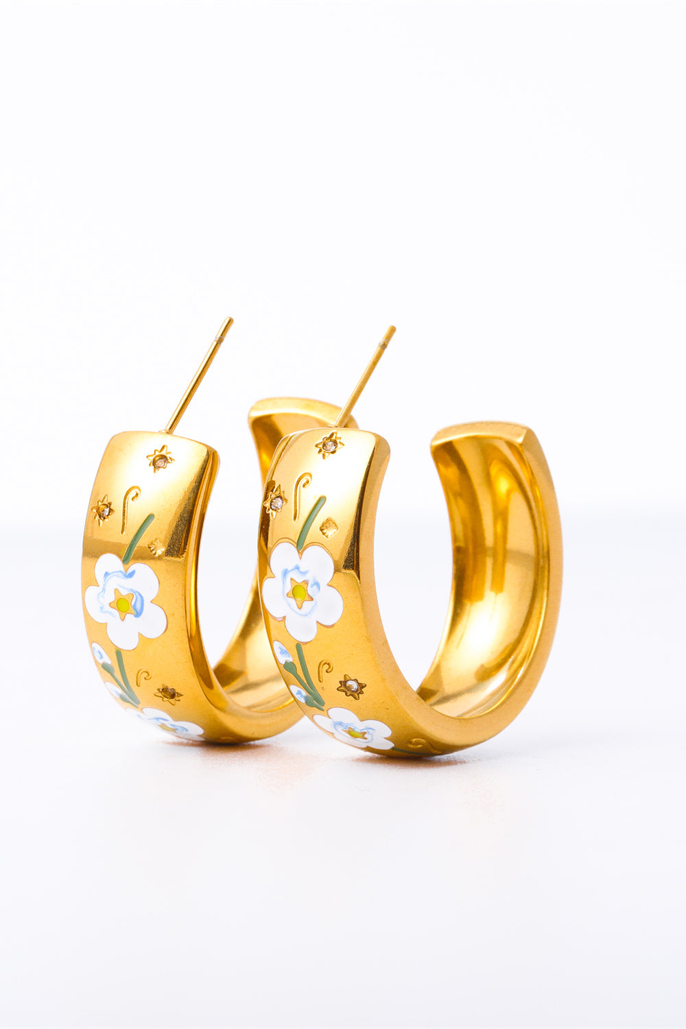 Florecitas C-Hoop Earrings