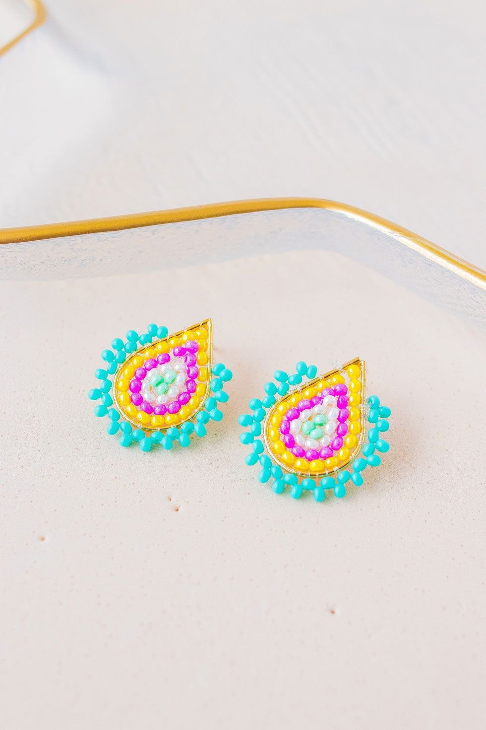 Czech Seed Beads Studs - Mythical Kitty Boutique