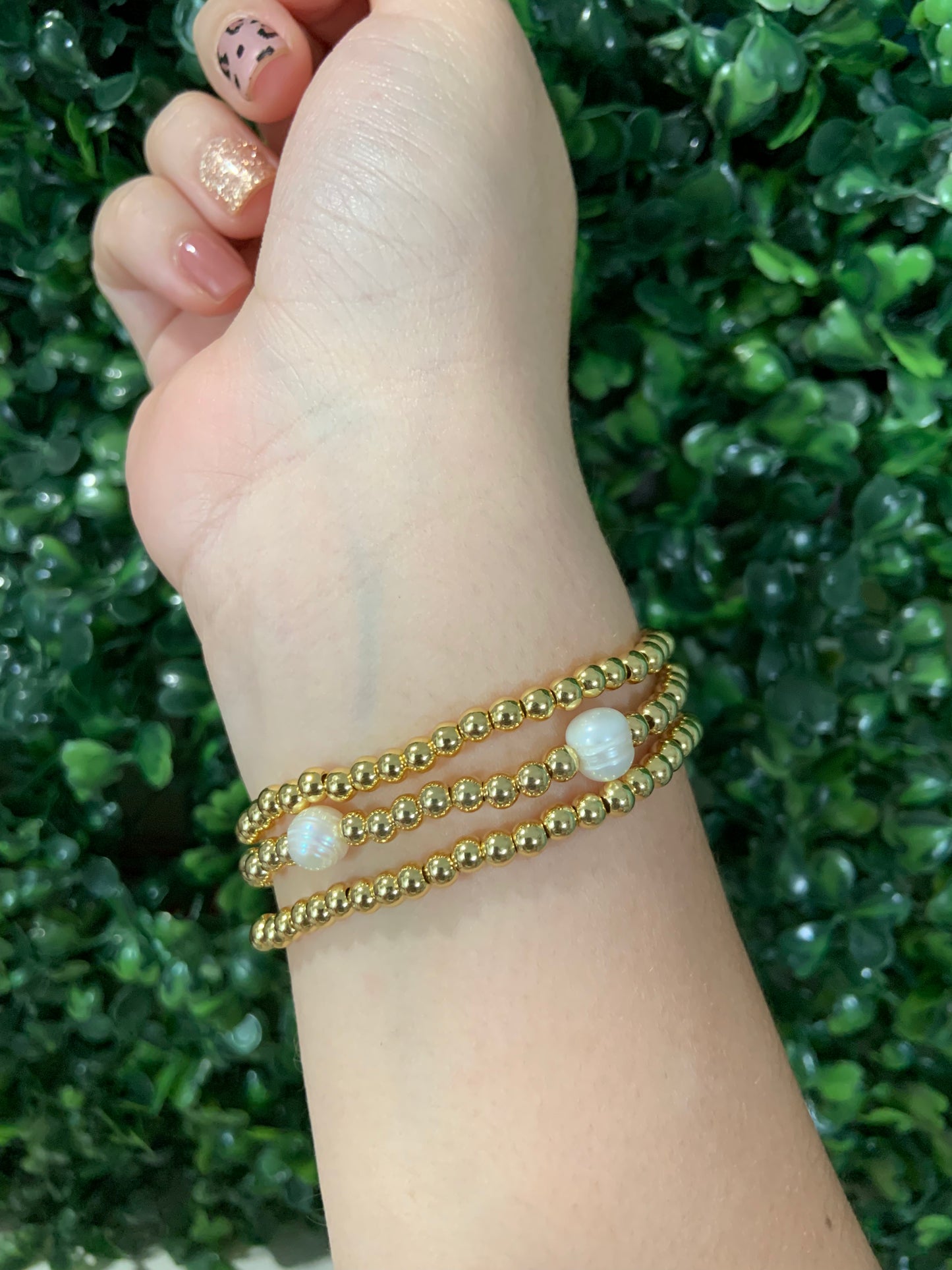 Pearl Beaded Bracelet Set - Mythical Kitty Boutique -