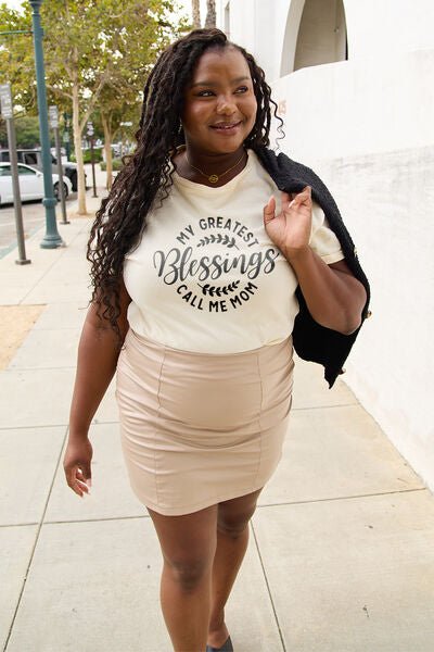 MY GREATEST BLESSINGS CALL ME MOM Short Sleeve T-Shirt - Mythical Kitty Boutique