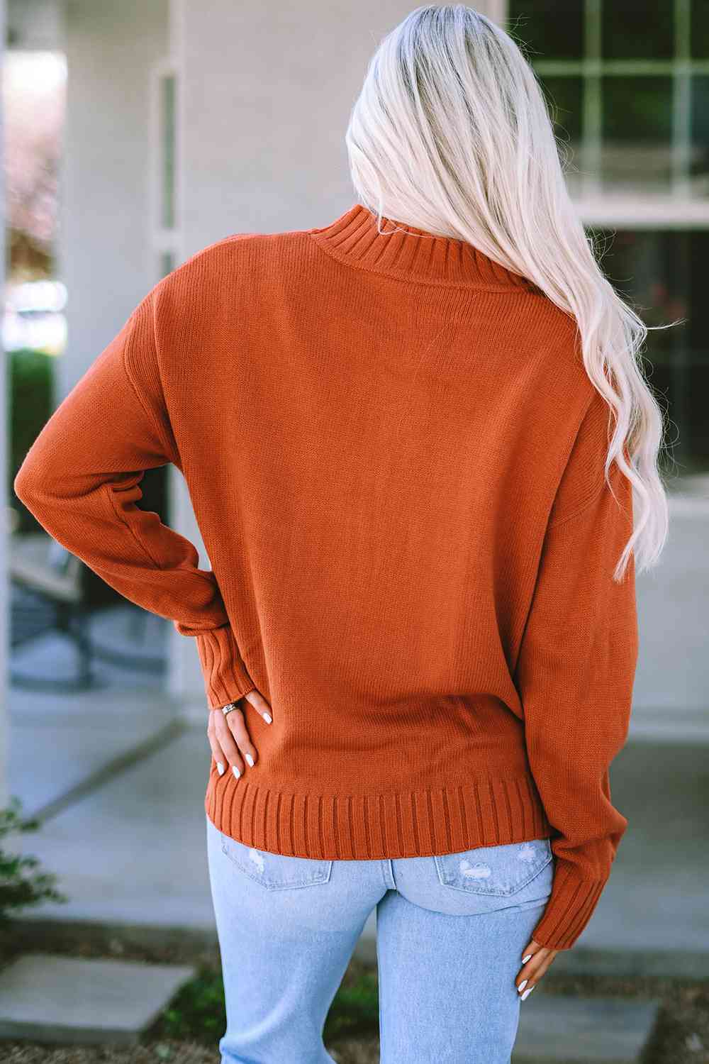 Orange Sunset Aztec Sweater - Mythical Kitty Boutique