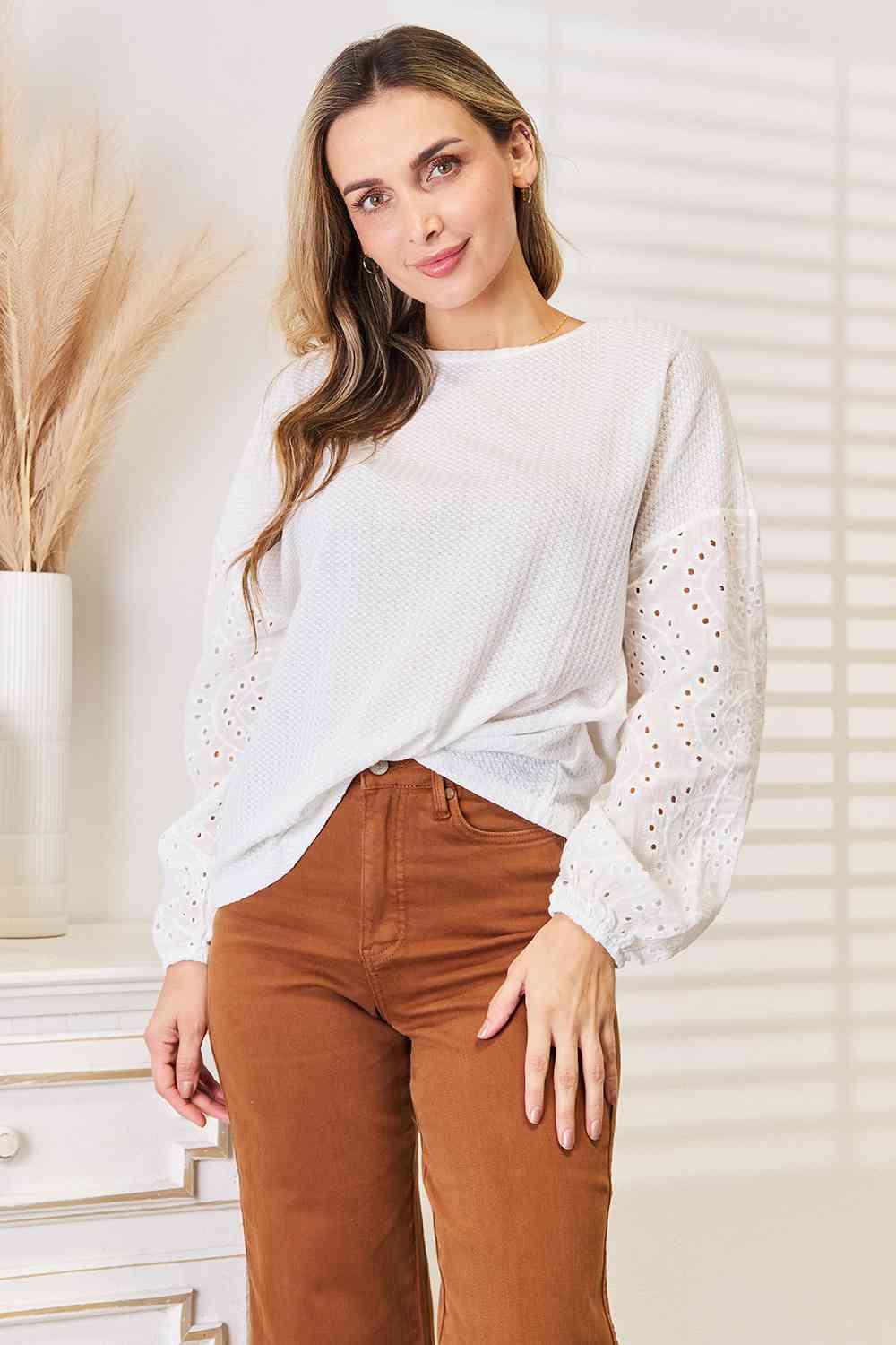 Vanessa Eyelet Blouse - Mythical Kitty Boutique