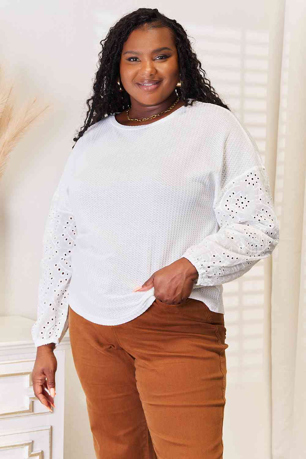 Vanessa Eyelet Blouse - Mythical Kitty Boutique